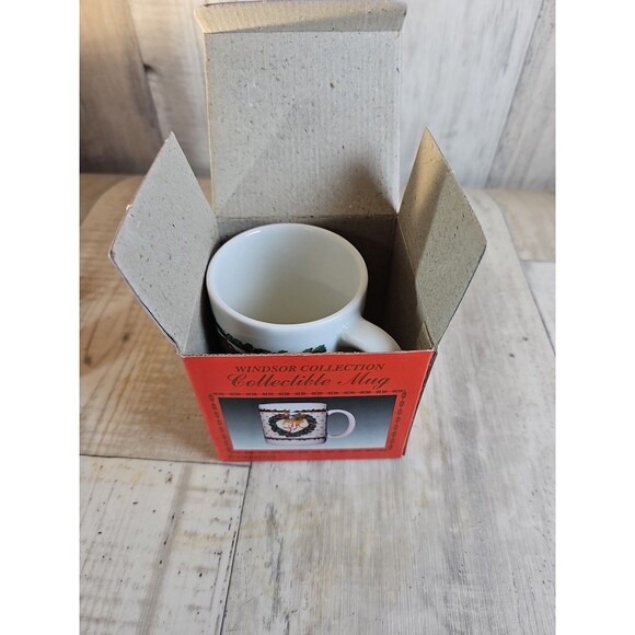 Vintage Windsor Collection Christmas Mug w/ Holly & Bells – In Box - Picture 5 of 7